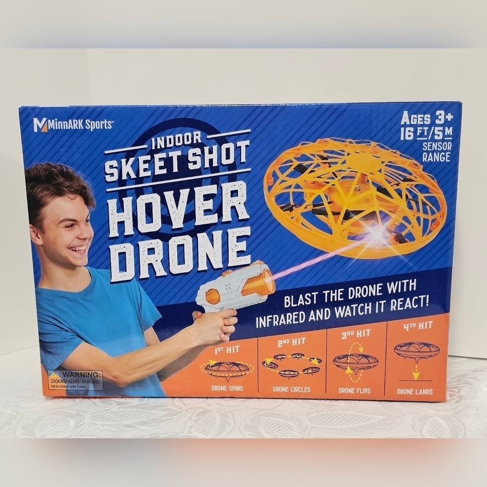 New MinnARK Sports Indoor Skeet Shot Hover Drone 16Ft Sensor Range